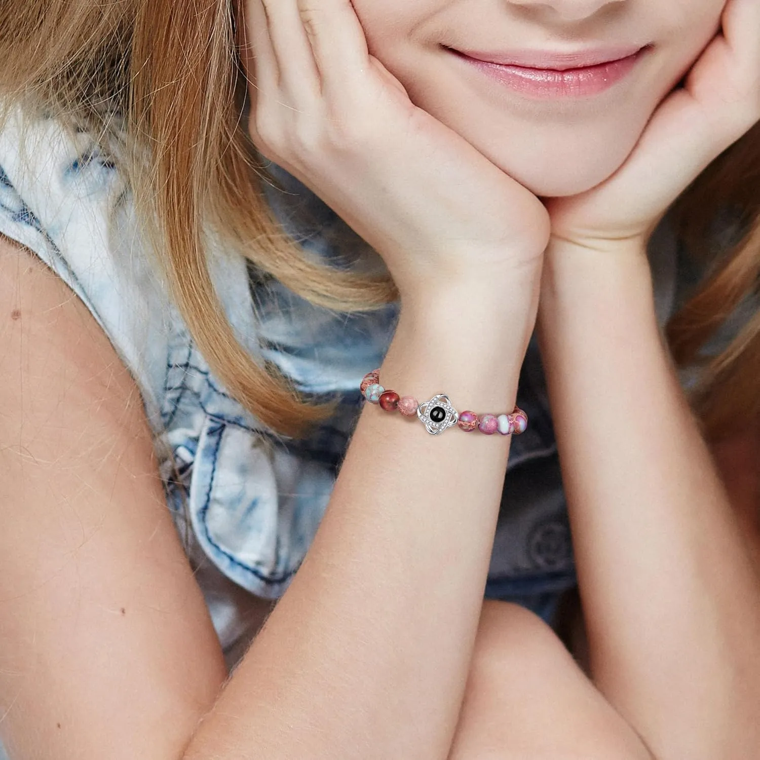 JSJOY I Love You in 100 Languages Bracelet: Unique Gifts for Mom, Daughter, Sister, Girlfriend, Wife - Christmas Stocking Stuffers