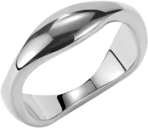 Jude Jewelers Stainless Steel Irregular Shape High Polished Classic Simple Plain Wedding Band Ring