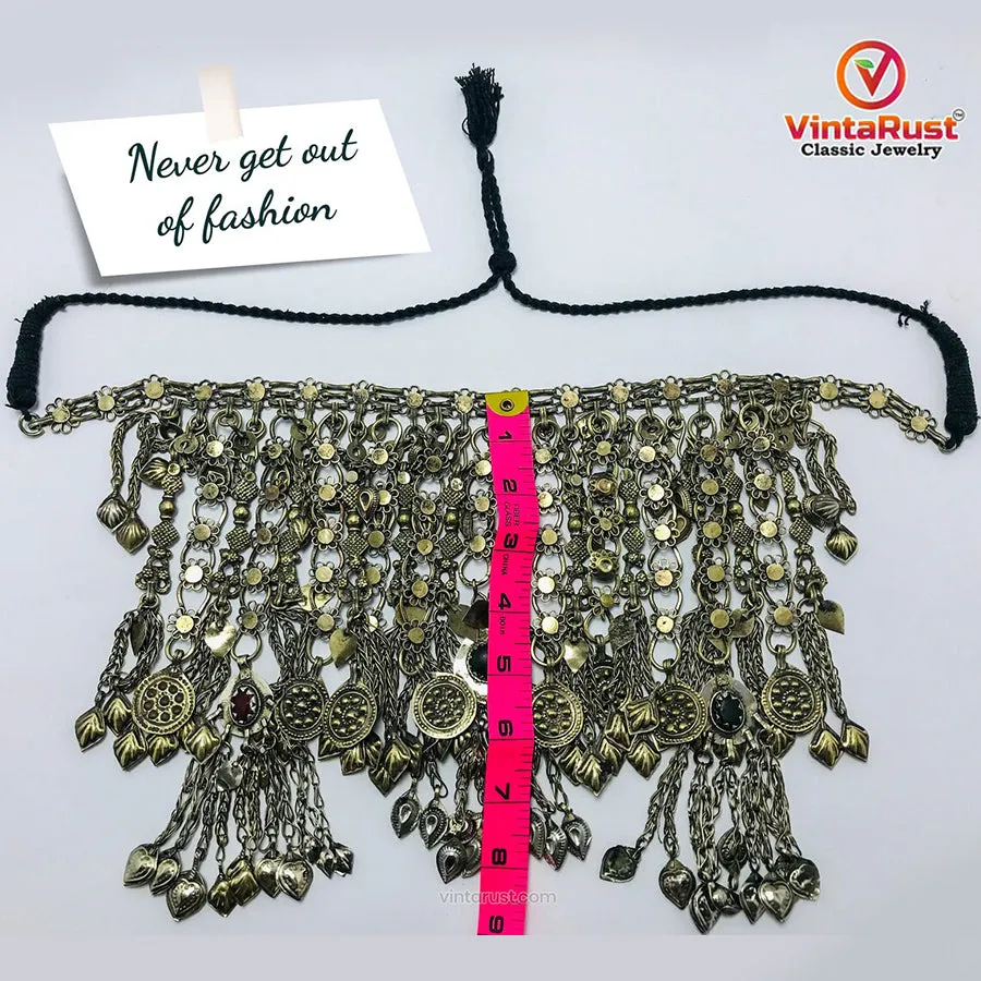 Kuchi Silver Oversized Vintage Tribal Choker