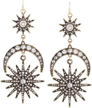 Large Bohemian Earrings Gypsy Statement Jewelry Boho Chic