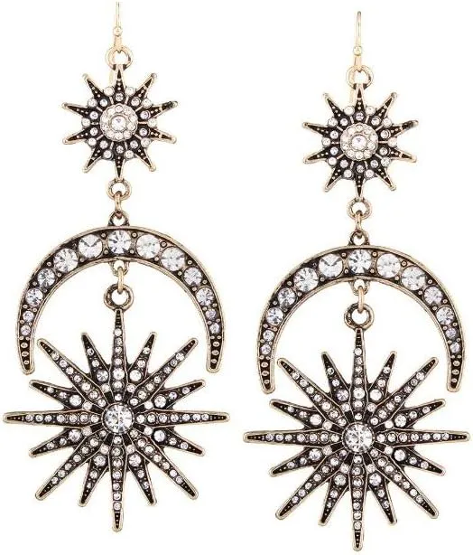 Large Bohemian Earrings Gypsy Statement Jewelry Boho Chic