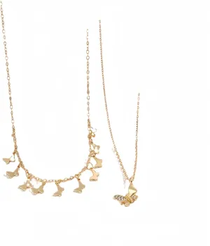 Layered Gold Plated Necklaces For Women Trendy Dainty Non Tarnish Chunky 14k Gold Layering Prom Necklace Set Gold Chain Choker Charm Necklace Stack For Woman