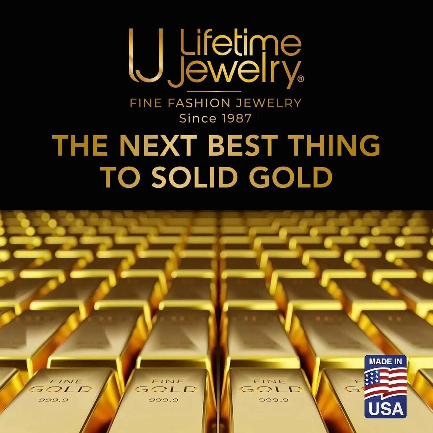 LIFETIME JEWELRY 8mm Cuban Curb Link Chain Necklaces for Women & Men 24k Gold Plated