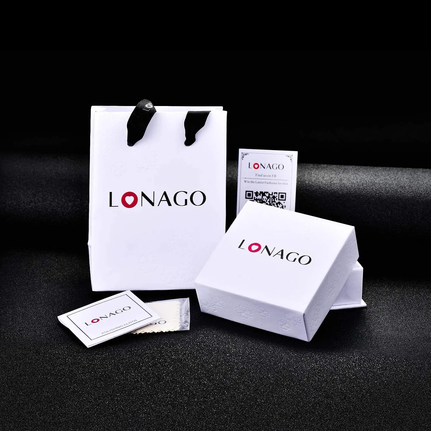 LONAGO Name Necklace Personalized, Custom Name Necklaces with Synthetic Birthstone Gift for Women