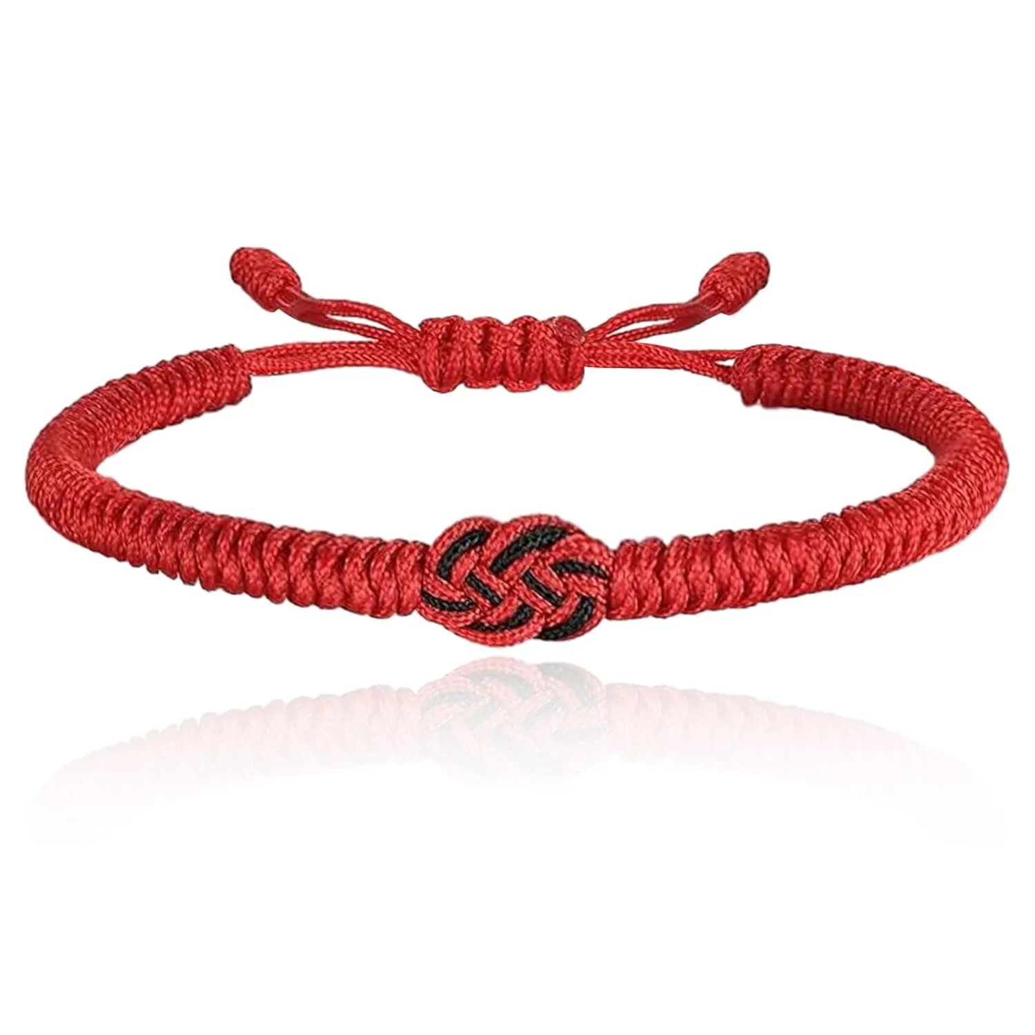 Lucky And Protection Bracelet,Red Knot String Bracelet for Men Women,Hand Braided Rope Thread,Surfer Bracelet for Girl Son Teenage