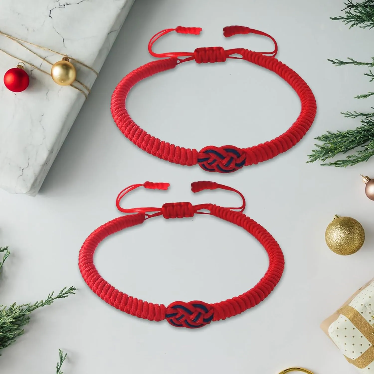Lucky And Protection Bracelet,Red Knot String Bracelet for Men Women,Hand Braided Rope Thread,Surfer Bracelet for Girl Son Teenage