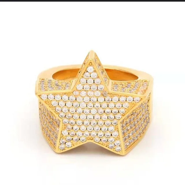 Luxury Male Female Wedding Zircon Stone Ring Crystal Gold Plt Rings Punk for Women Men East Cubic Dubai Jewelry Dropshipping