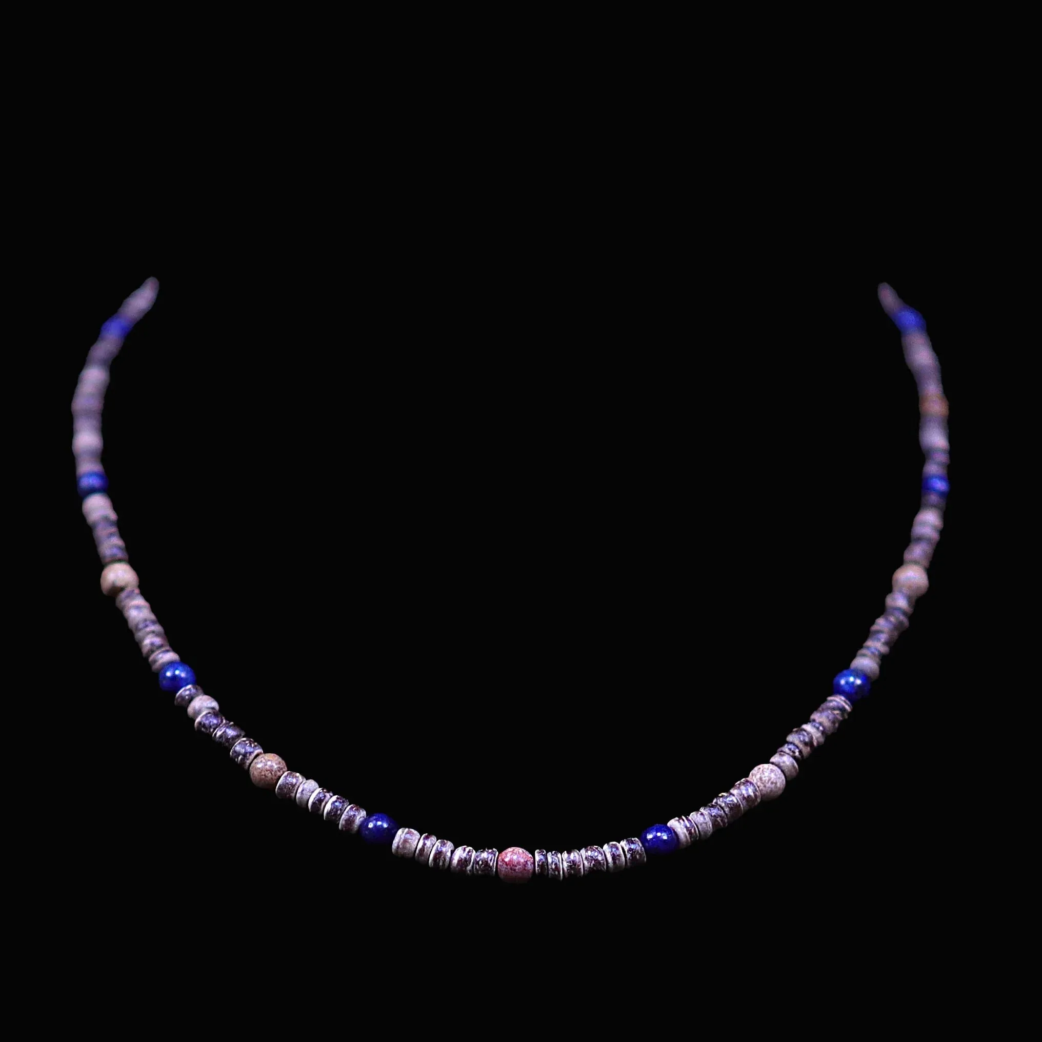Mack Beaded Shell & Wood Necklace