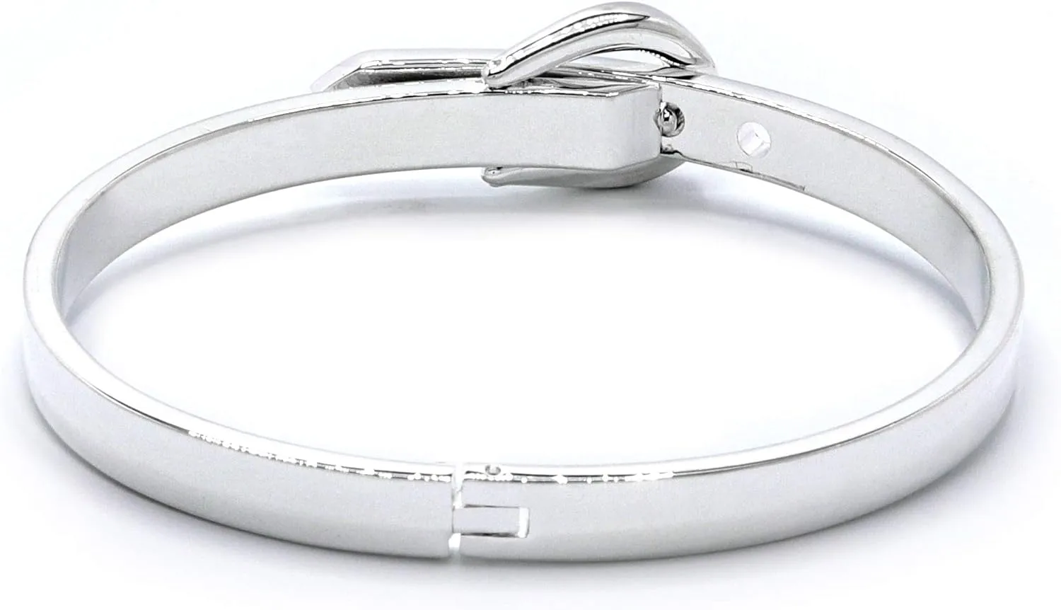 MARSHAL METAL Fashion Bangle High Polished Silver Plated Bangle Bracelet