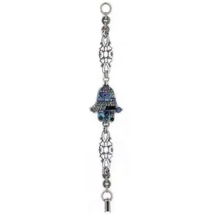 Michal Golan Blue Abalone Hamsa Bracelet
