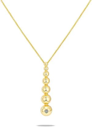 Milan Chiva Gold Necklaces for Women 14K Gold Plated Chain Lightweight Dainty Jewelry