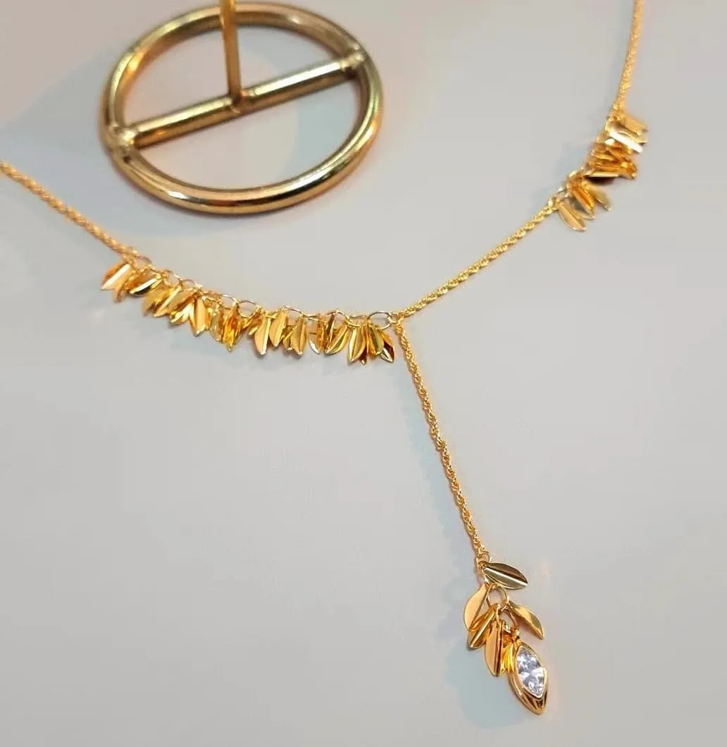 Milan Chiva Gold Necklaces for Women 14K Gold Plated Chain Lightweight Dainty Jewelry