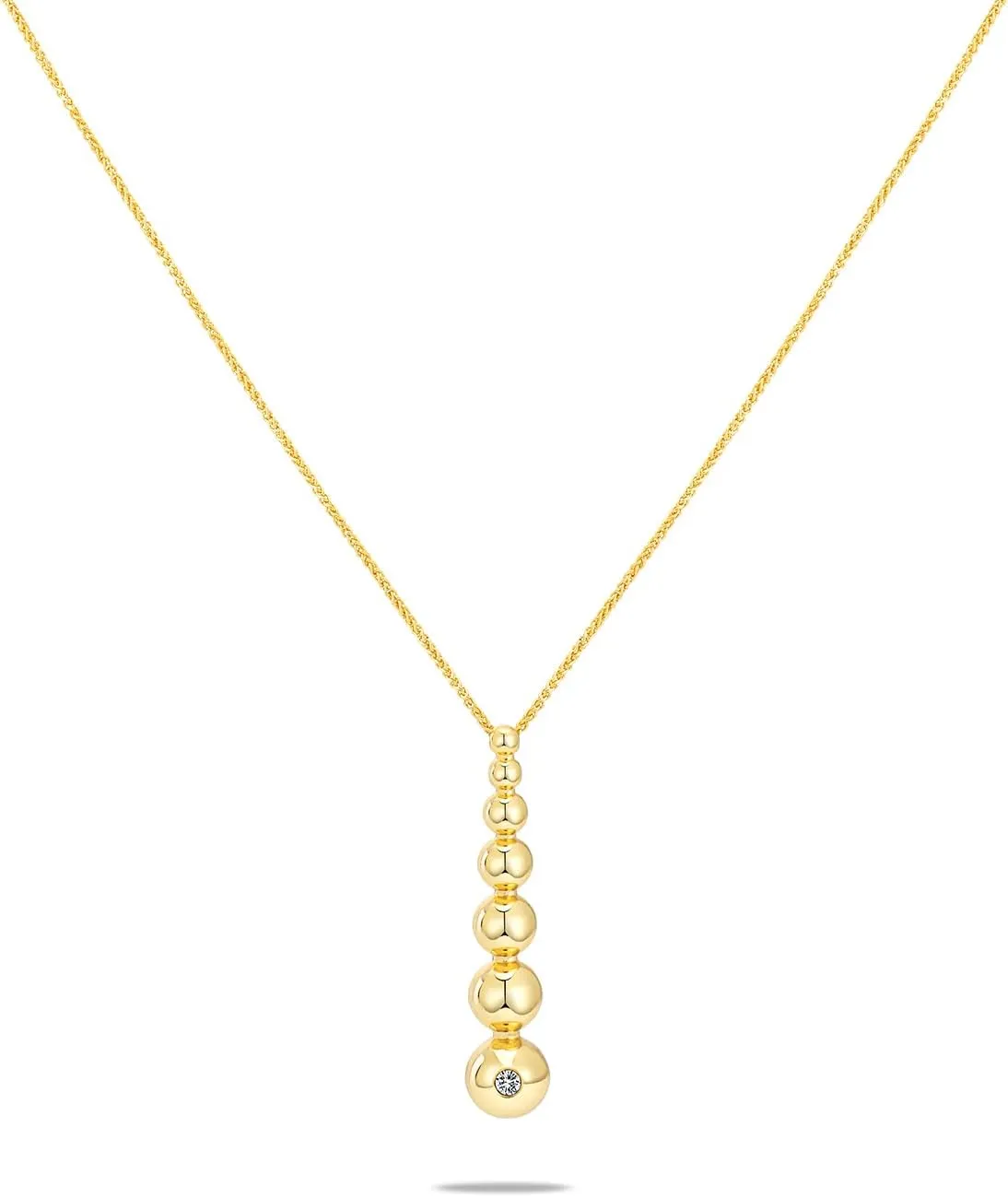 Milan Chiva Gold Necklaces for Women 14K Gold Plated Chain Lightweight Dainty Jewelry