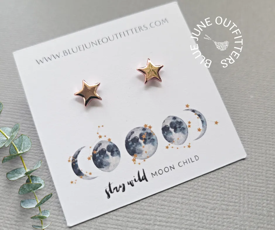 Minimalist Star Stud Earrings