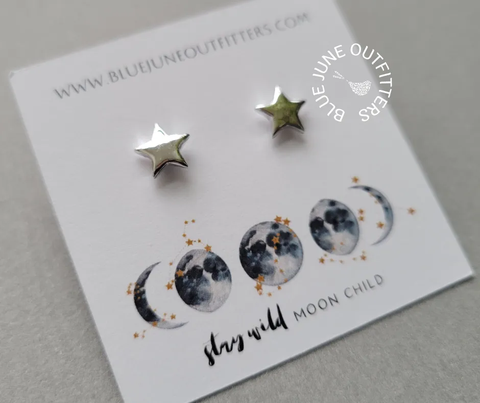 Minimalist Star Stud Earrings
