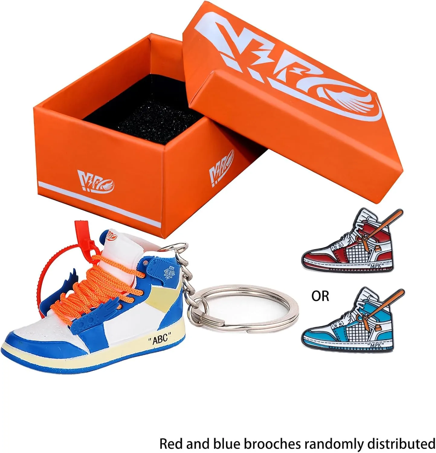 MPK 3D Mini Shoe Keychain,Sneaker Shoe lovers Keychainirthday Birthday Party Mystery Goodie Bag Prizes