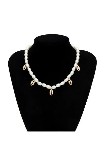Multi Layered Pearl Choker Necklace
