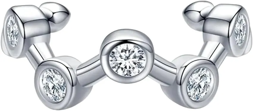 New 2025 Unisex 1 Piece Rainbow Ear Clips 925 Sterling Silver Fashion Unique Tiny Cuff Earrings For Women Her Fine Decoration Jewelry Luxury With You Accessories Trendy Creative For Women And Men