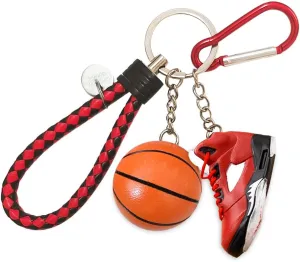 Newly Car Key Chain Accessories Fashionable Keychains for Men & Women, Stylish Gift Car Keychain for Basketball Sport Fans