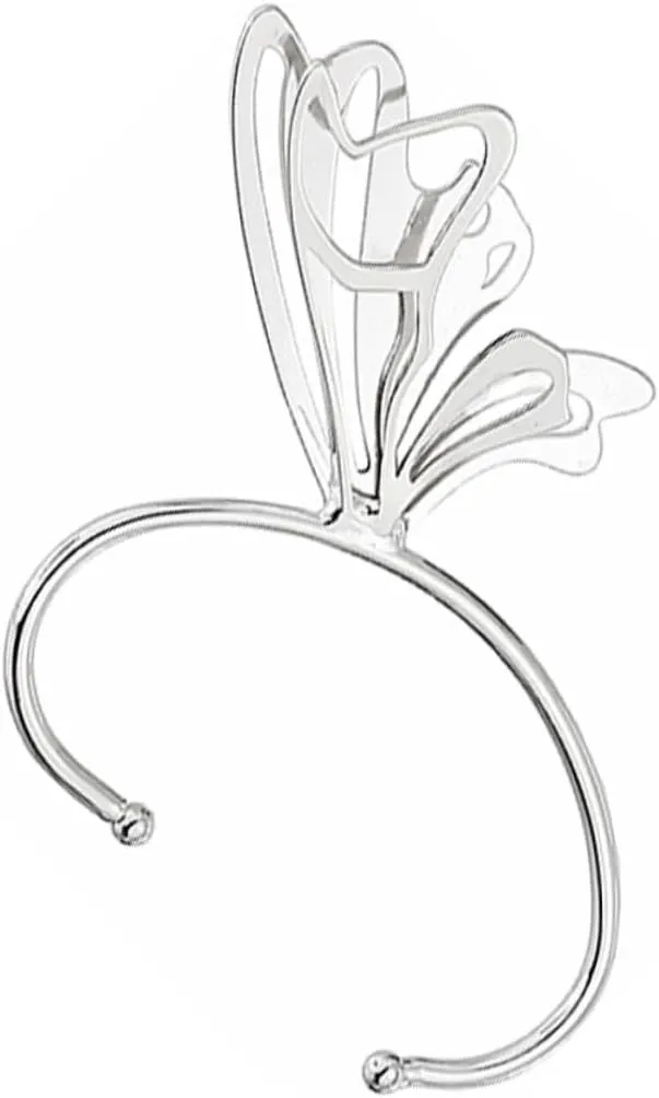 NOLITOY Butterfly Wing Ear Cuff Wrap Fashionable Clip Earring for Women Non-piercing Design