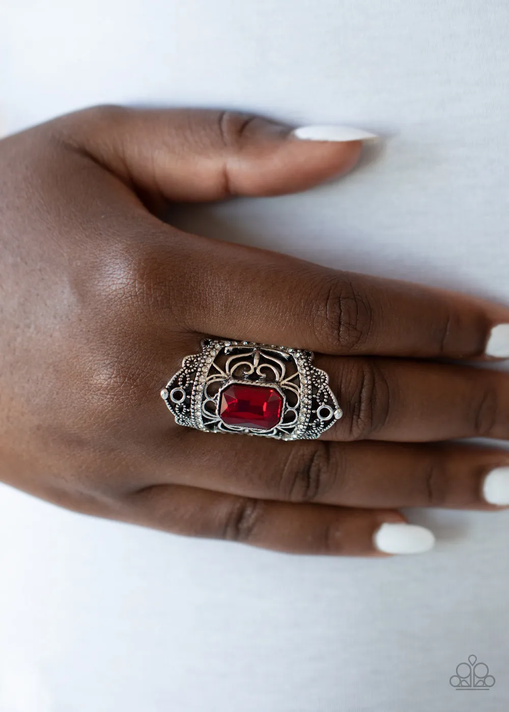 Paparazzi Undefinable Dazzle Ring - January 2021 Life Of The Party Exclusive