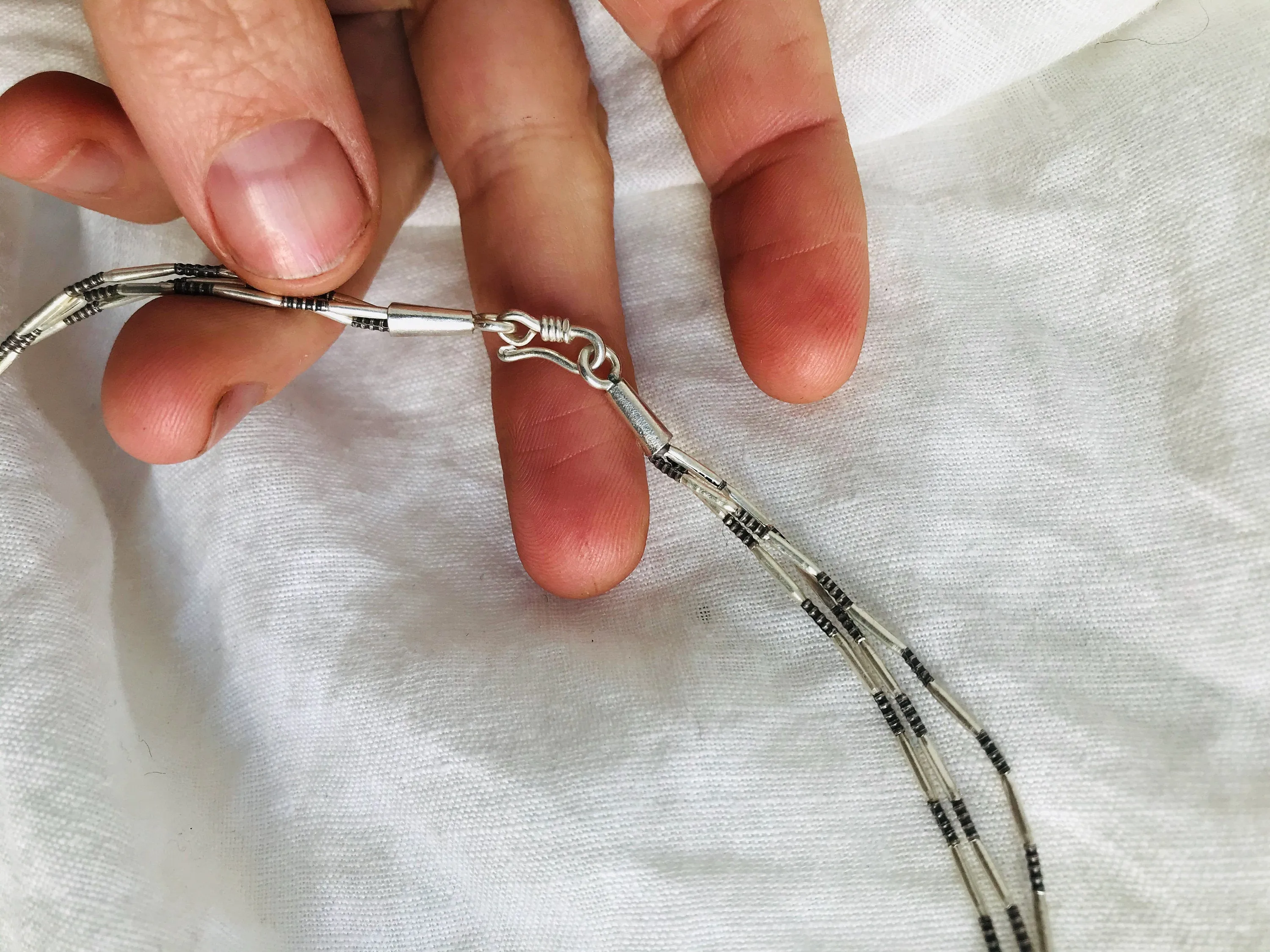 Paua & Silver Necklace. Pendant.