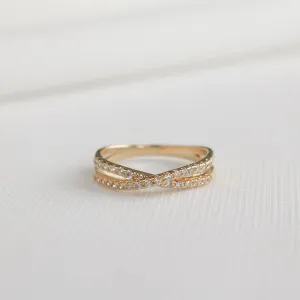 Pave Cross Ring