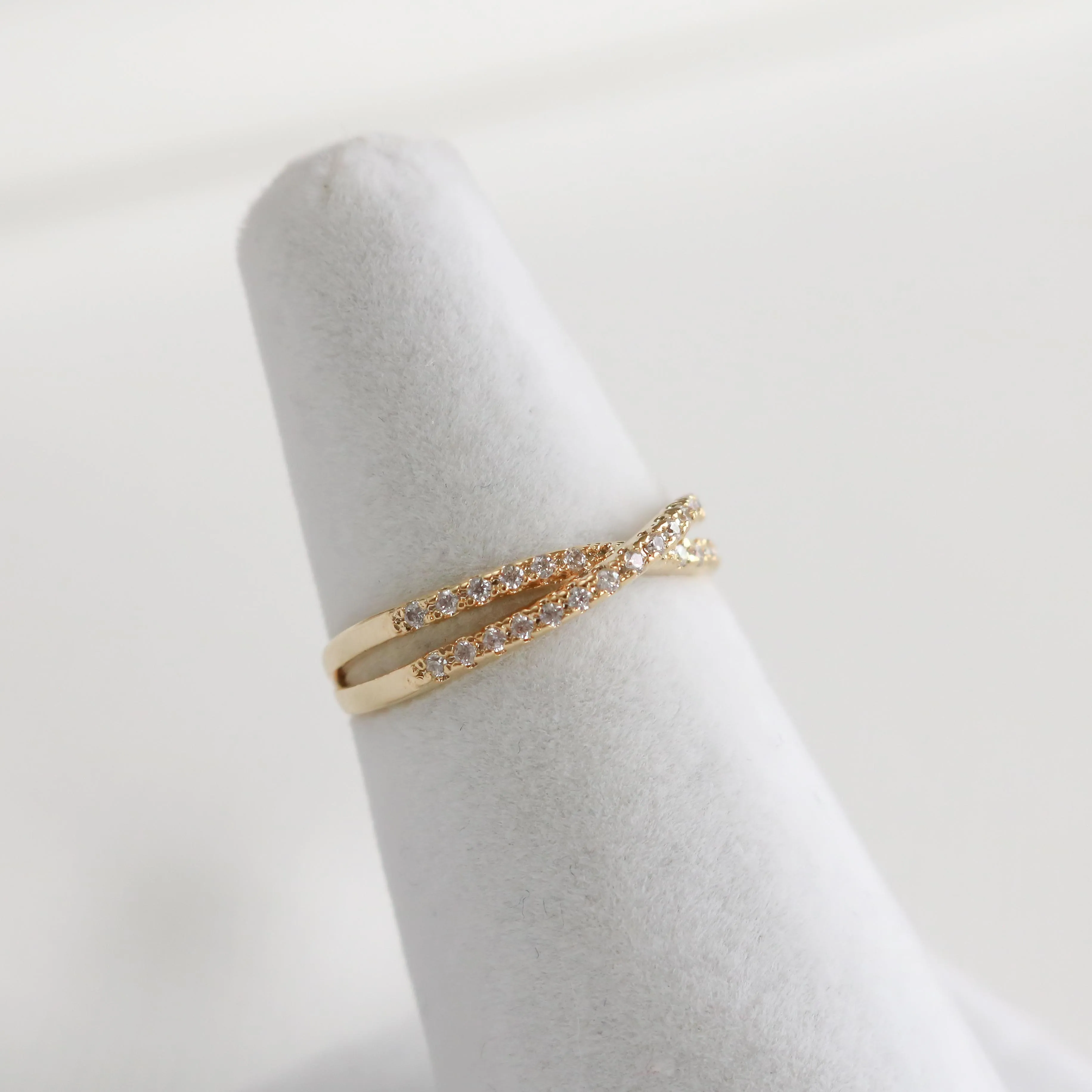 Pave Cross Ring
