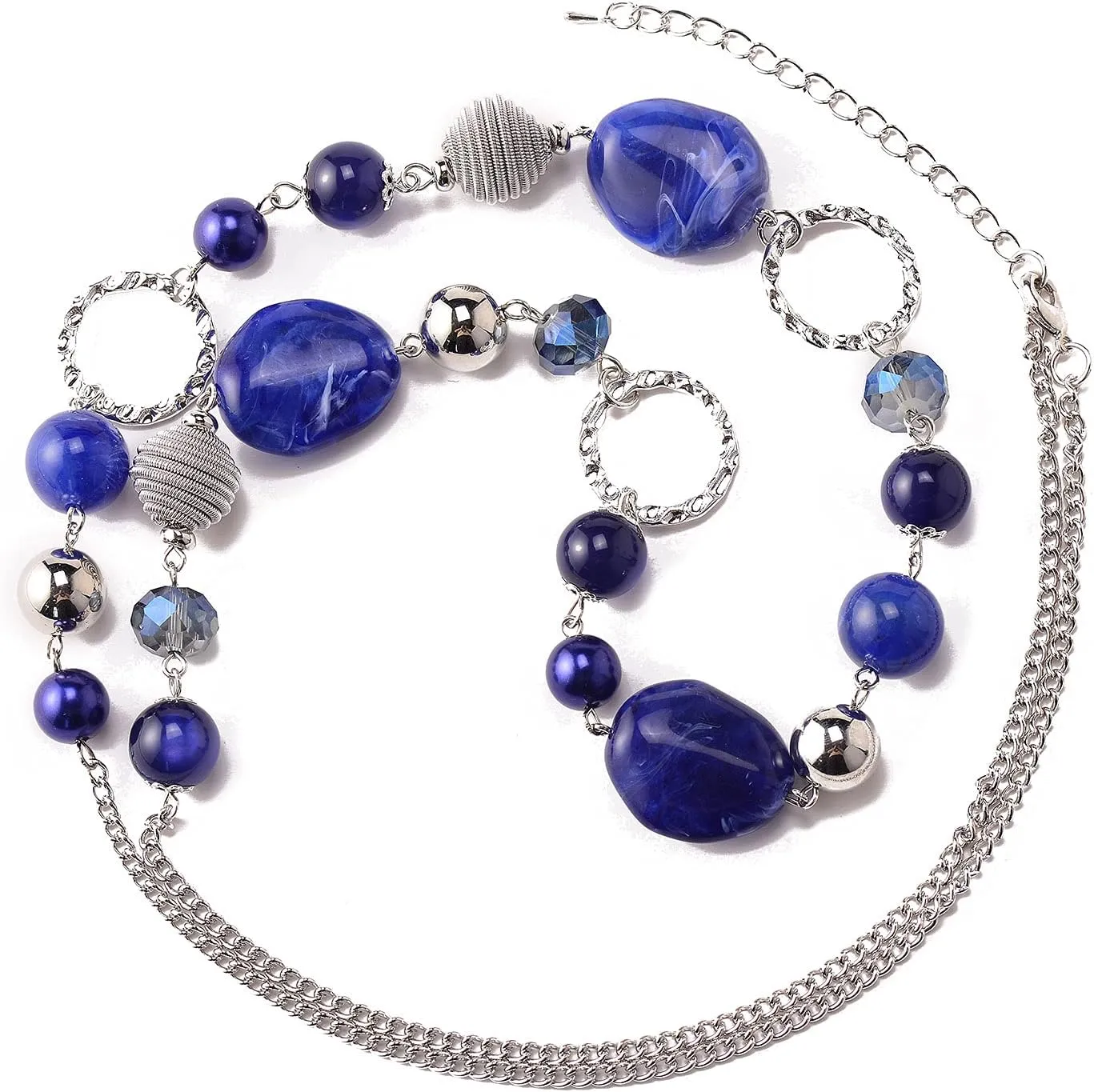 PEARL&CLUB Long Beaded Necklaces For Women - Sweater Chain Fashion Jewelry Necklace Gifts For Women