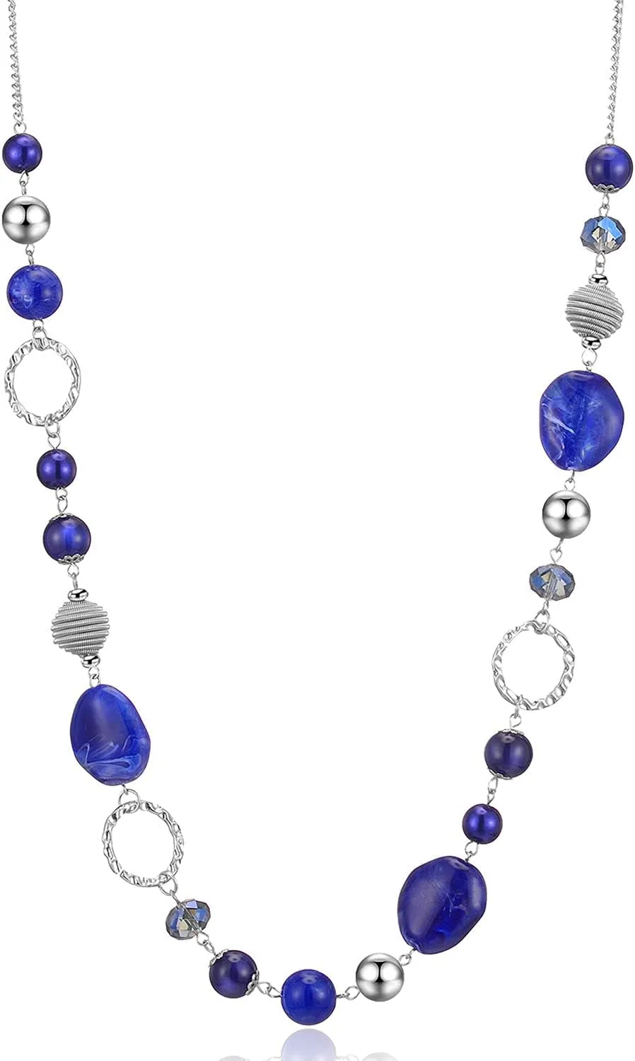 PEARL&CLUB Long Beaded Necklaces For Women - Sweater Chain Fashion Jewelry Necklace Gifts For Women