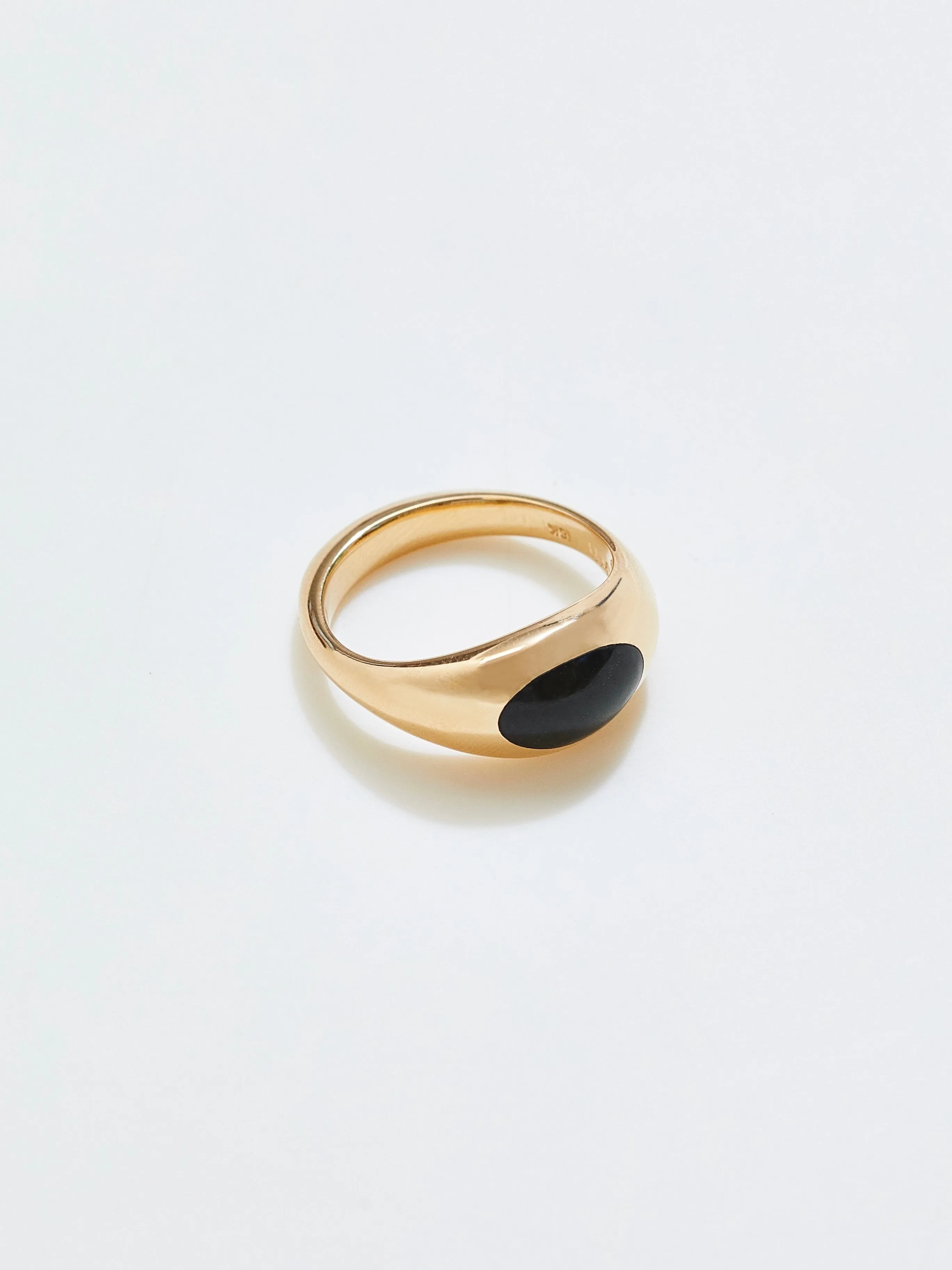 Pia No. 2 Ring with Wyoming Jade in 18k Royal, Size 7.5