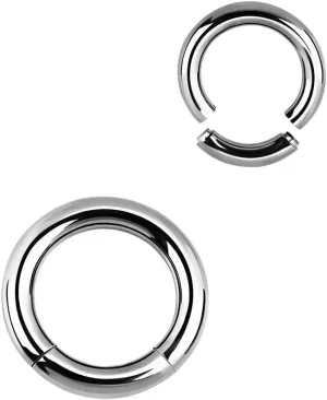 Pierced Owl - 8G Stainless Steel High Polished Segment Ring