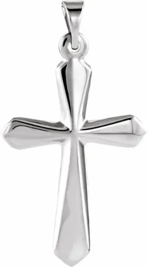 Platinum or 14k Gold Cross Pendant Necklace Fine Jewelry for Women Gifts for Her