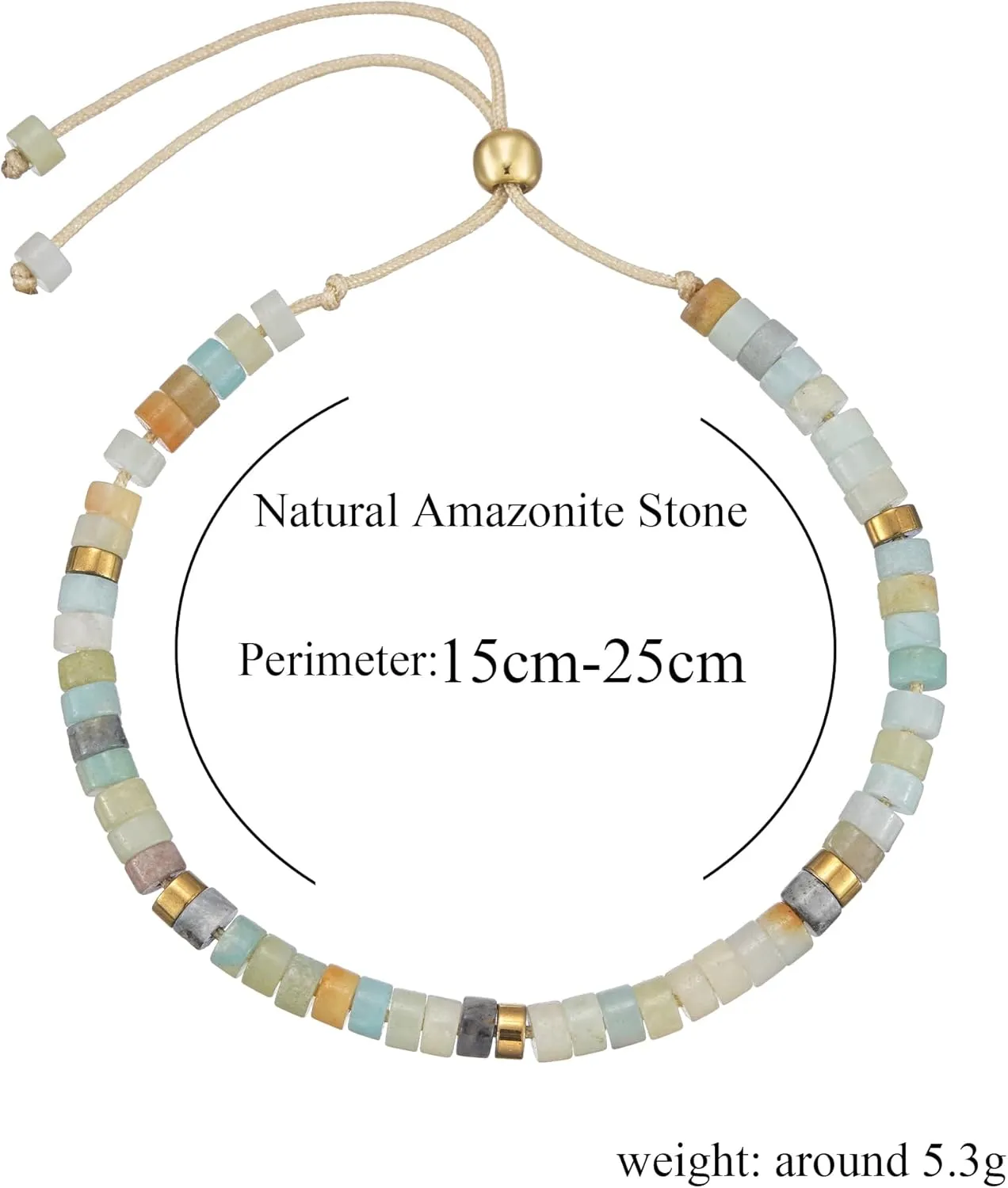 Plumiss Boho Inspirational Gifts Bracelets for Women,Handmade Unique Energy Natural Stone Beaded Strand Wrap Bracelet Jewelry Gift