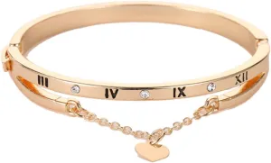Qinlorgo Love Bangle Bracelet, Sturdy Fashionable Gift Lightweight Love Friendship Bracelet Alloy for Party for Women (Gold)