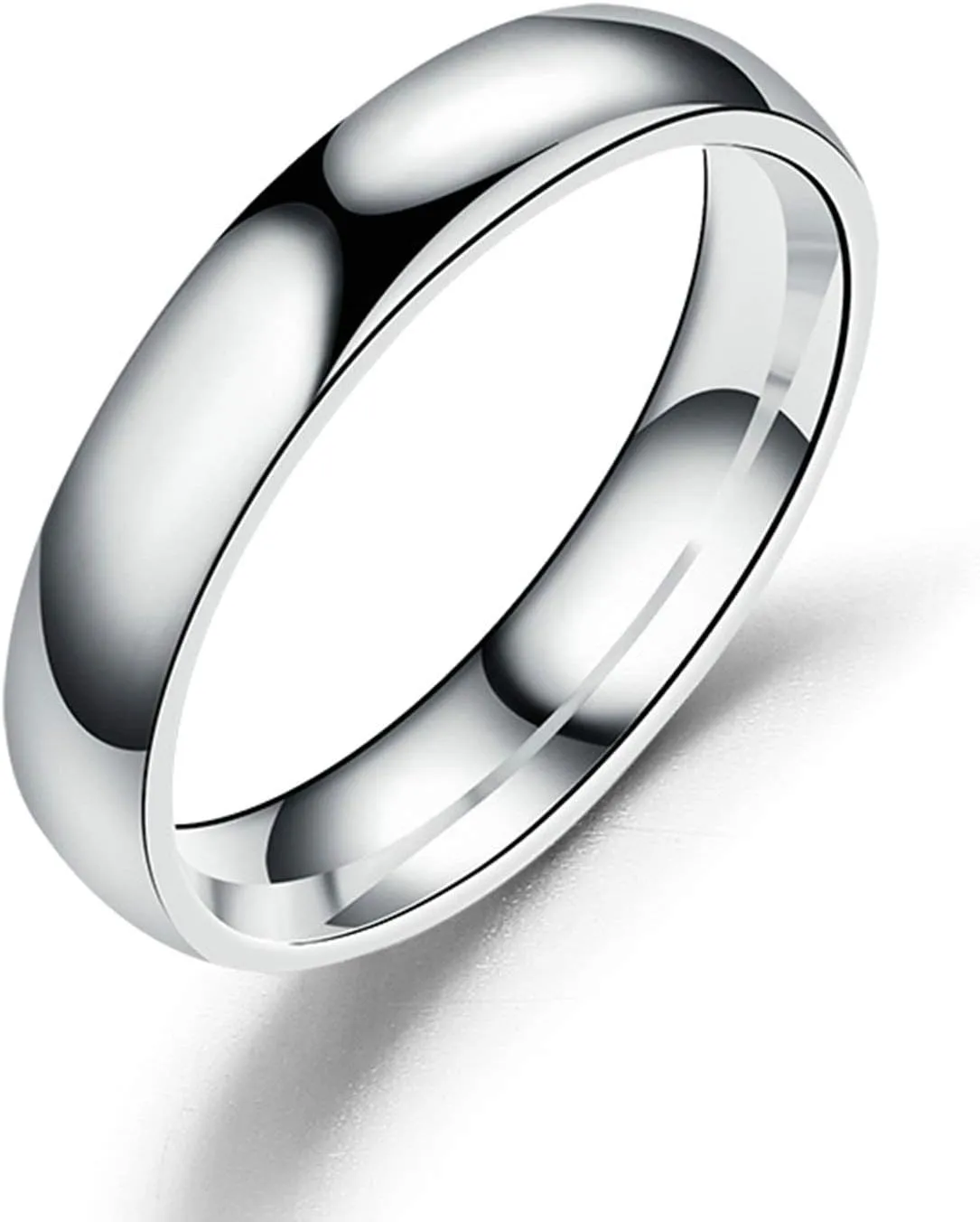 Rings for Couples, Couples Rings Set Stainless Steel High Polished Silver&Gold Rings for Women Men Xmas Size 6-12