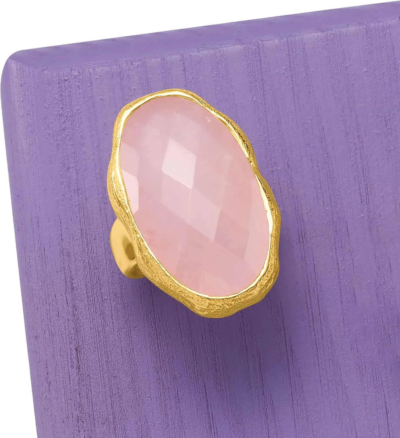 Ross-Simons 17.00 Carat Rose Quartz Ring in 18kt Gold Over Sterling