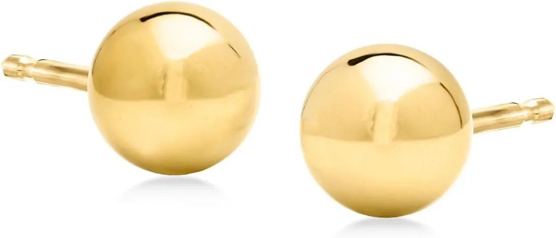 Ross-Simons Italian 6mm 18kt Yellow Gold Ball Stud Earrings