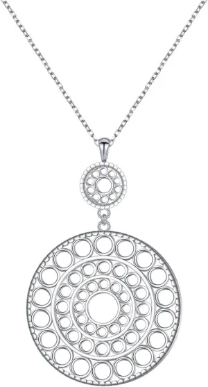 S925 Sterling Silver Long Chain Sweater Necklace for Women Statement Pendant Fringe Necklaces Jewelry Gift
