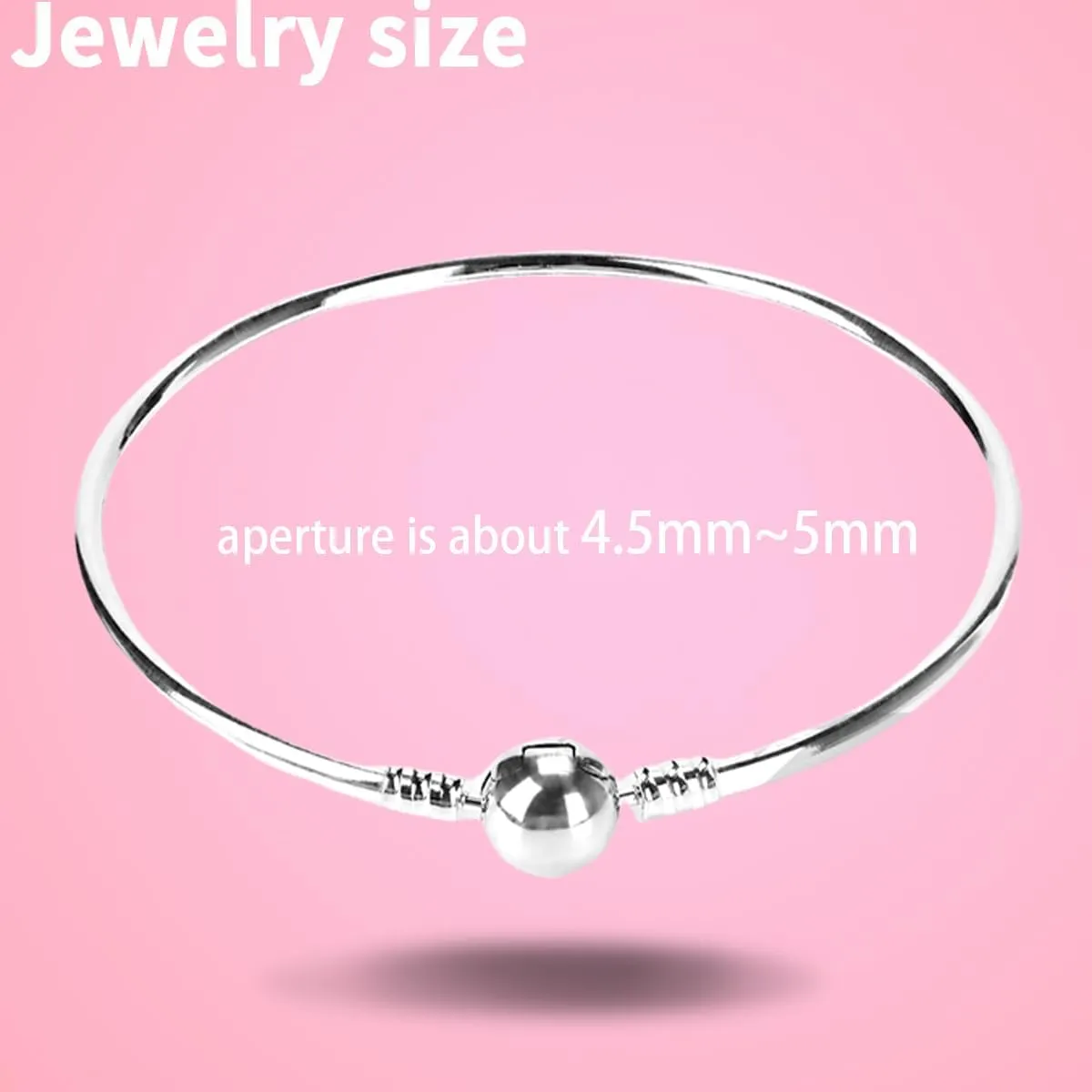 S925 Sterling Silver Snake Bracelet DIY Beaded Bracelet