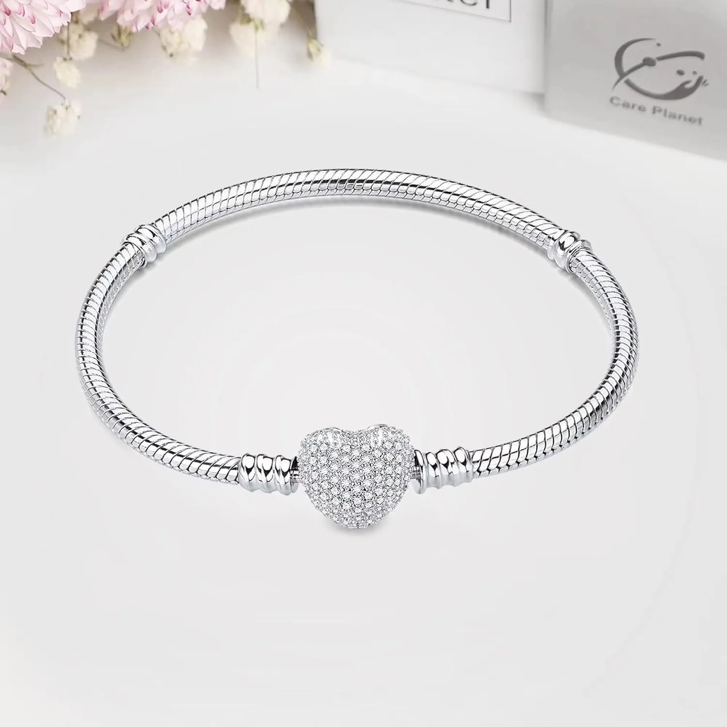 S925 Sterling Silver Snake Bracelet