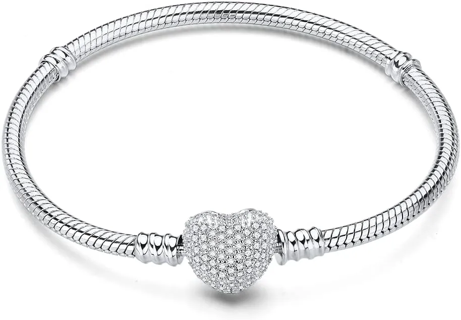 S925 Sterling Silver Snake Bracelet