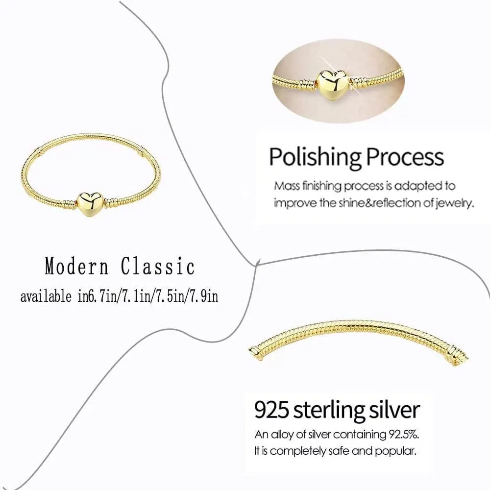 S925 Sterling Silver Snake Bracelet