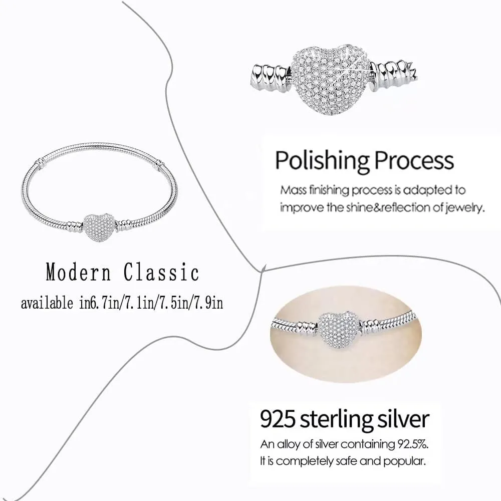 S925 Sterling Silver Snake Bracelet