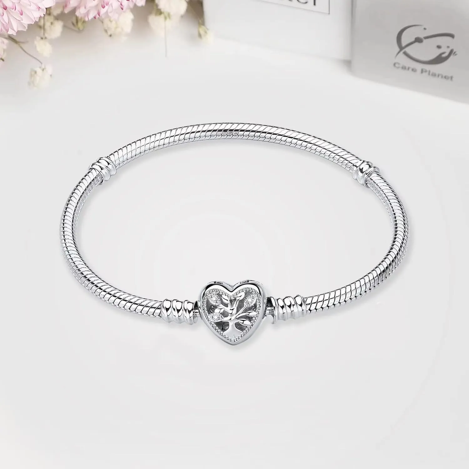 S925 Sterling Silver Snake Bracelet