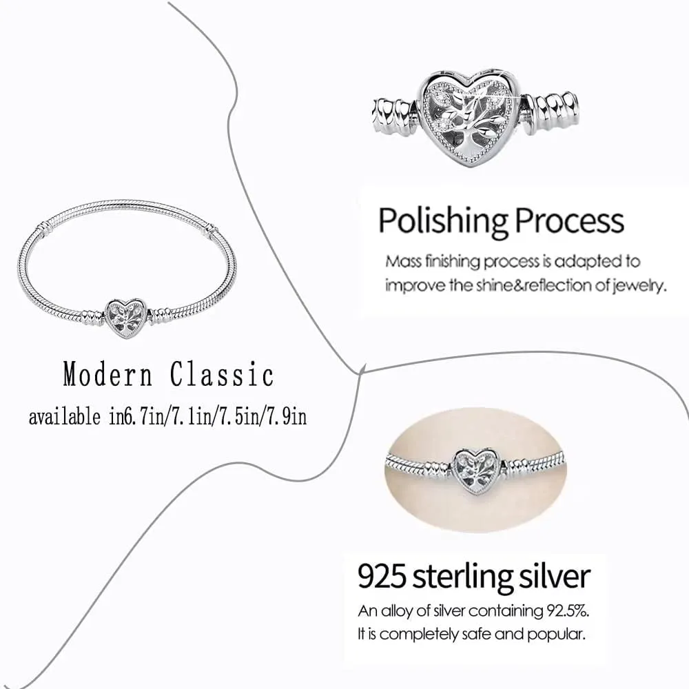 S925 Sterling Silver Snake Bracelet