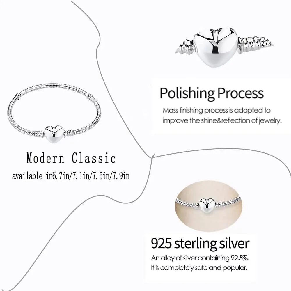 S925 Sterling Silver Snake Bracelet
