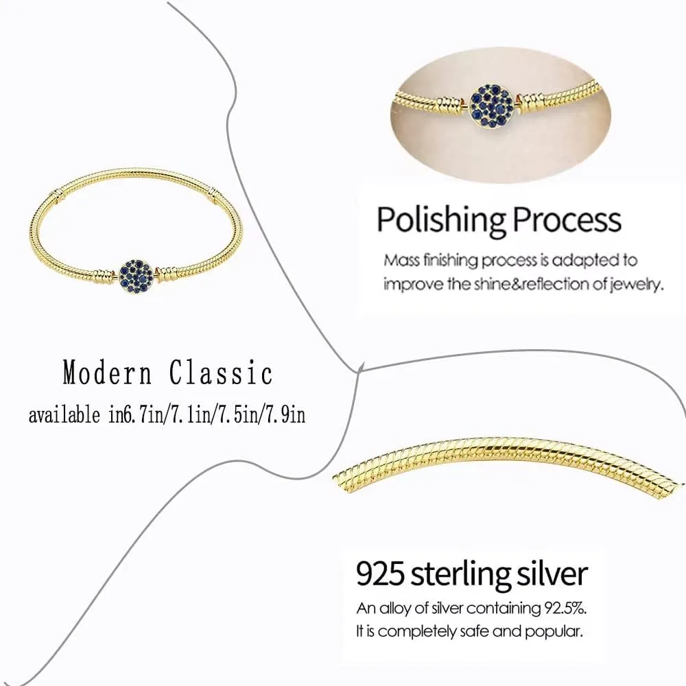 S925 Sterling Silver Snake Bracelet
