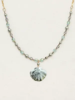 Sage Shelby Beaded Necklace