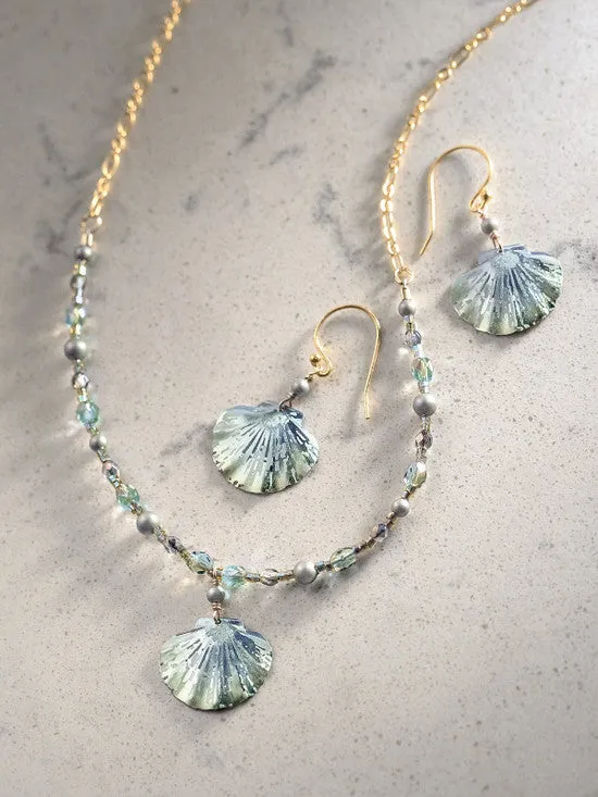 Sage Shelby Beaded Necklace